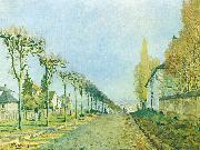 Alfred Sisley, Weg der Maschine, bei Louveciennes